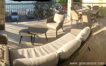 The white coast of the sea, private accommodation in city Bijela, Montenegro